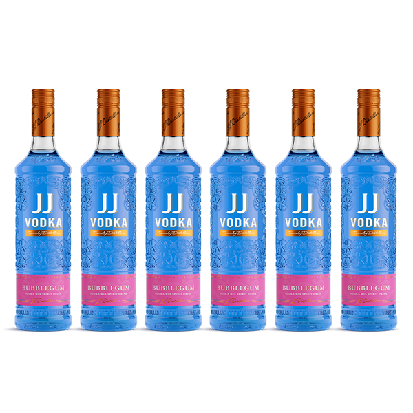 JJ Bubblegum Vodka Mix Spirit Drink CASE 6X70CL