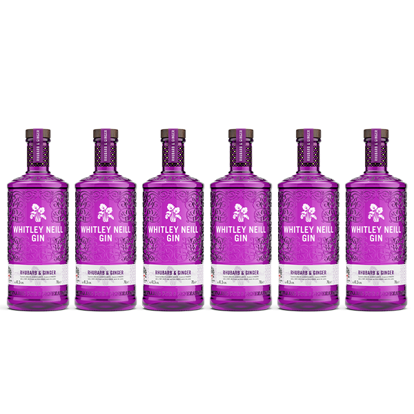 Whitley Neill Rhubarb and Ginger Gin CASE 6X70CL