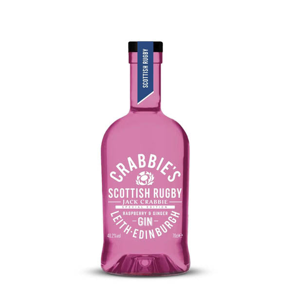 Crabbie's Scottish Rugby Raspberry & Ginger Pink Gin - thedropstore.com