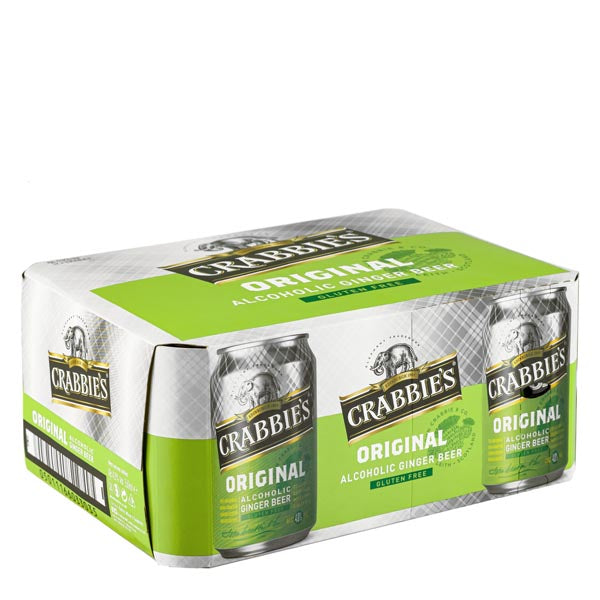 Crabbie's Original Alcoholic Ginger Beer 12 Can Case - thedropstore.com