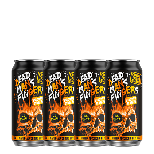 Dead Man's Fingers Smooth Mango - Caffeinated Alcoholic Beverage 4x440ml