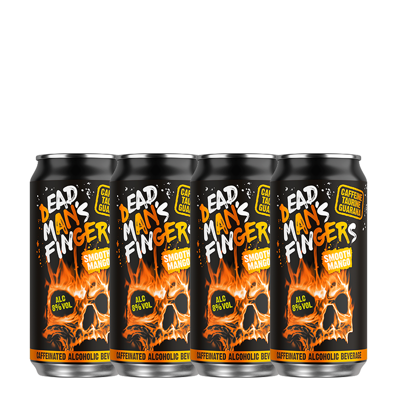 Dead Man's Fingers Smooth Mango - Caffeinated Alcoholic Beverage 4x440ml