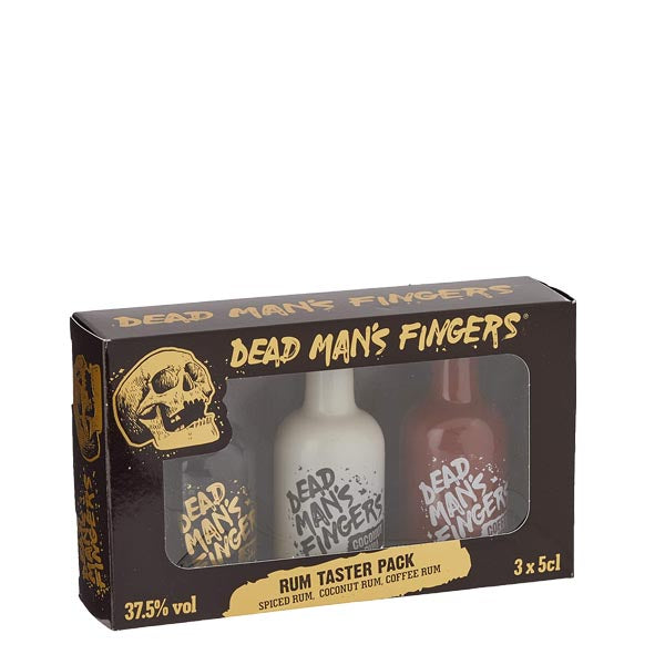 Dead Man's Fingers Rums Gift Pack of 3 Miniatures : Coconut, Coffee & Spiced