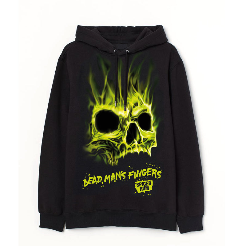 Dead Man's Fingers Spiced Limited Edition - Flaming Mask - Branded Hoodie Black