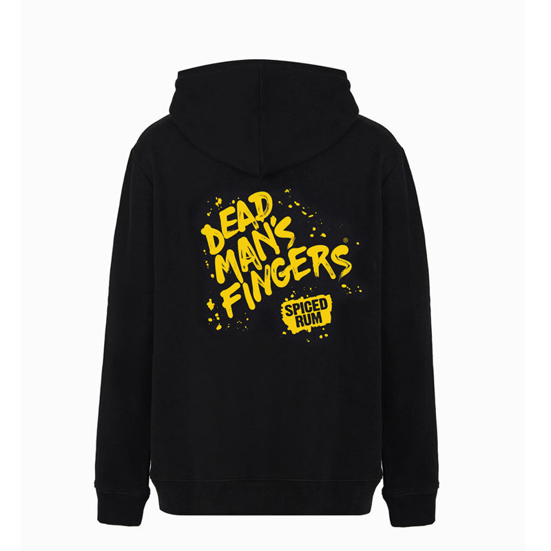 Dead Man's Fingers Spiced Limited Edition - Flaming Skull - Branded Hoodie Black