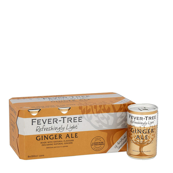 Fever Tree Light Ginger Ale 8x150ml Pack
