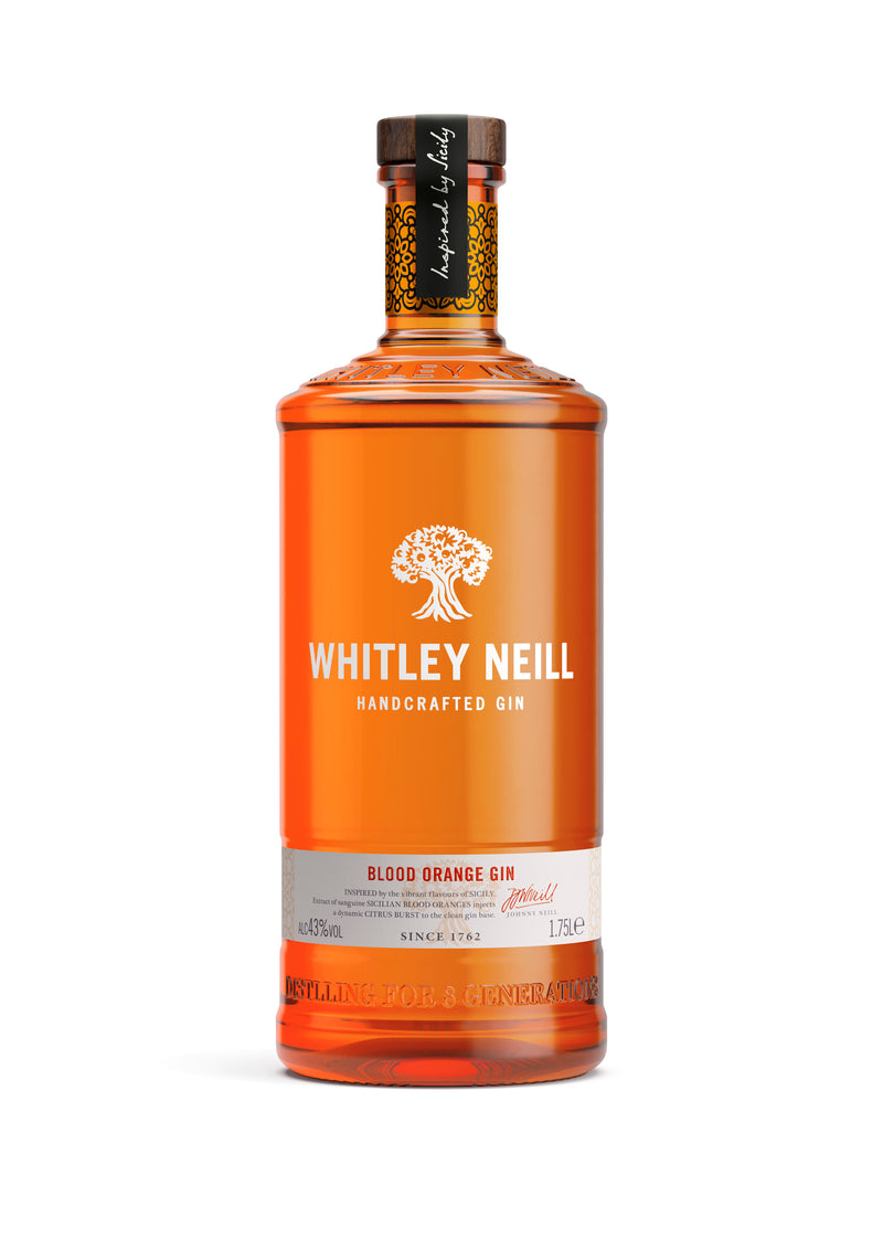Whitley Neill Blood Orange Gin Extra Large 1.75 Litre