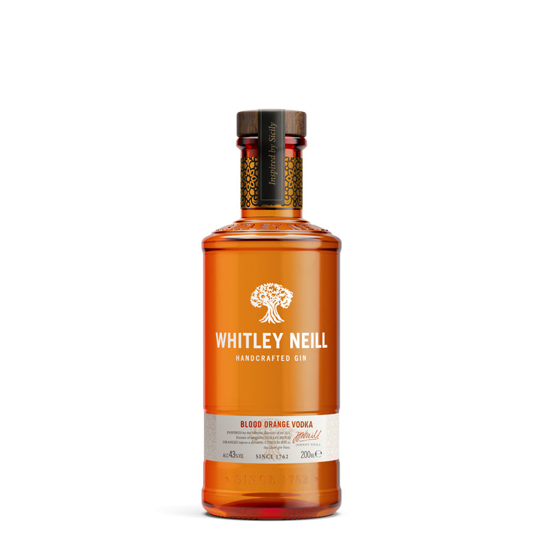 Whitley Neill Blood Orange Vodka 20cl Quarter Size Bottle