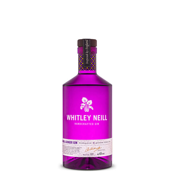 Whitley Neill Rhubarb & Ginger Gin 20cl Quarter Size Bottle