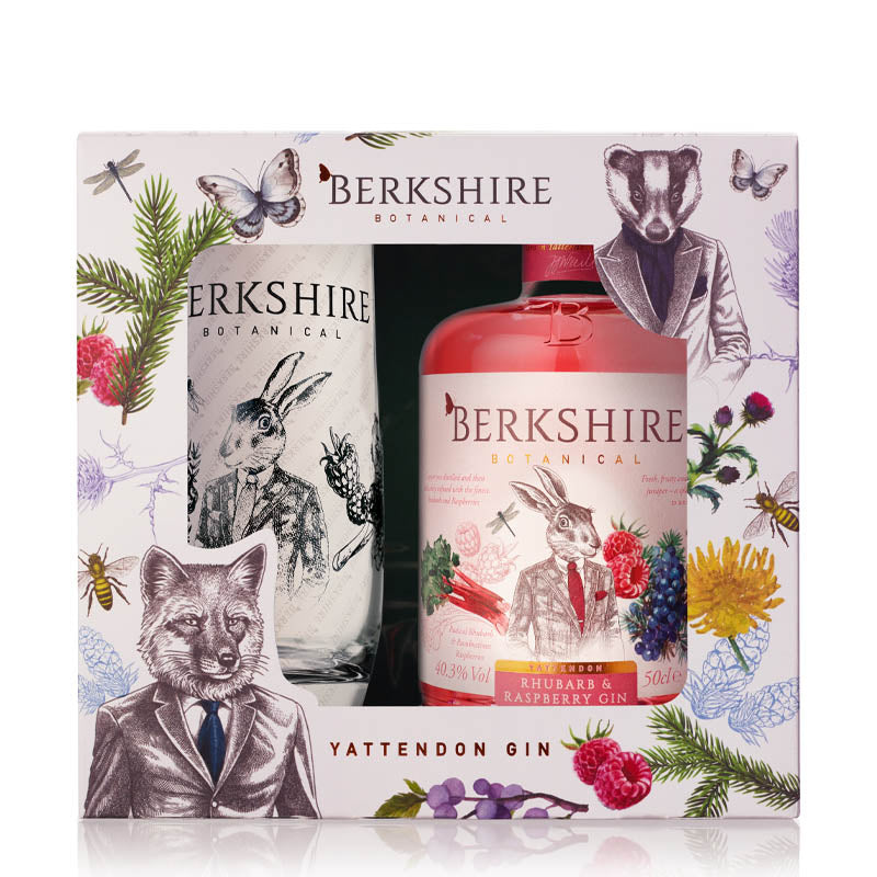 Berkshire Rhubarb & Raspberry Gin & Highball glass