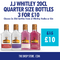 JJ Whitley 20cl Quarter Bottles 3 for £10